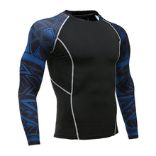 Load image into Gallery viewer, Men&#39;s Sports Suit Compression Clothing Fitness Training kit Thermal Underwear MMA rashgard male Quick drying shirt Sportswear