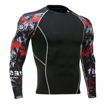 Load image into Gallery viewer, Men&#39;s Sports Suit Compression Clothing Fitness Training kit Thermal Underwear MMA rashgard male Quick drying shirt Sportswear