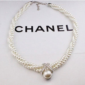 2019 Party Wedding Dazzle Noble Multilayer Beads Chain Romantic Choker Necklace Simulated Pearl Necklace Fashion Jewelry