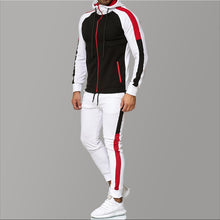 Load image into Gallery viewer, 5XL Big Size Mens Tracksuits 2019 Men&#39;s Clothing Hoodies Red Stripe Sport Tracksuit Men Set Casual Tracksuit Men Sweat New