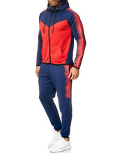 Load image into Gallery viewer, Sweat Suits Clothing Casual Summer Tracksuits Stand Collars Streetwar Tops Mens Button Sport suit 2 piece Men&#39;s suit