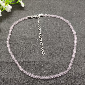 JCYMONG New Fashion Simple Black Stone Bead Short Choker Neckalce For Women Female Neck Clavicle Chain Collar Necklace Jewelry