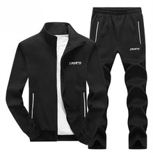 Load image into Gallery viewer, Sportswear Tracksuits Men Sets Polyester Sweatshirt Sporting Fleece 2019 Gyms Clothing 2PCS Jacket+Pants Casual Men&#39;s Track Suit