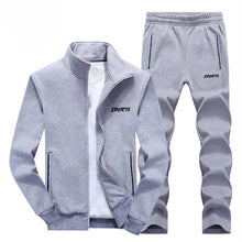 Load image into Gallery viewer, Sportswear Tracksuits Men Sets Polyester Sweatshirt Sporting Fleece 2019 Gyms Clothing 2PCS Jacket+Pants Casual Men&#39;s Track Suit