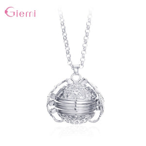 Hot Sale 925 Sterling Silver Retro Multi-layer Angel Wings Photo Locket Charm Pendant Necklace For Women Men Family Jewelry Gift