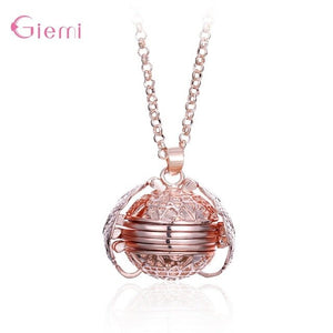 Hot Sale 925 Sterling Silver Retro Multi-layer Angel Wings Photo Locket Charm Pendant Necklace For Women Men Family Jewelry Gift