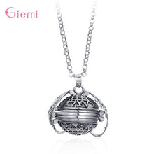 Load image into Gallery viewer, Hot Sale 925 Sterling Silver Retro Multi-layer Angel Wings Photo Locket Charm Pendant Necklace For Women Men Family Jewelry Gift