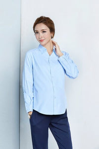 Pregnant Women's Shirts White Long Sleeves Short Spring and Autumn Clothes Maternity Clothing Professional  Work Clothes