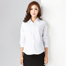 Load image into Gallery viewer, Pregnant Women&#39;s Shirts White Long Sleeves Short Spring and Autumn Clothes Maternity Clothing Professional  Work Clothes