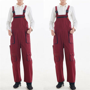 2020 Men's Tooling Bib Heavy Duty Work Jumpsuit Coveralls Overalls Mechanic Indoor House Work wears Male Functional Clothing