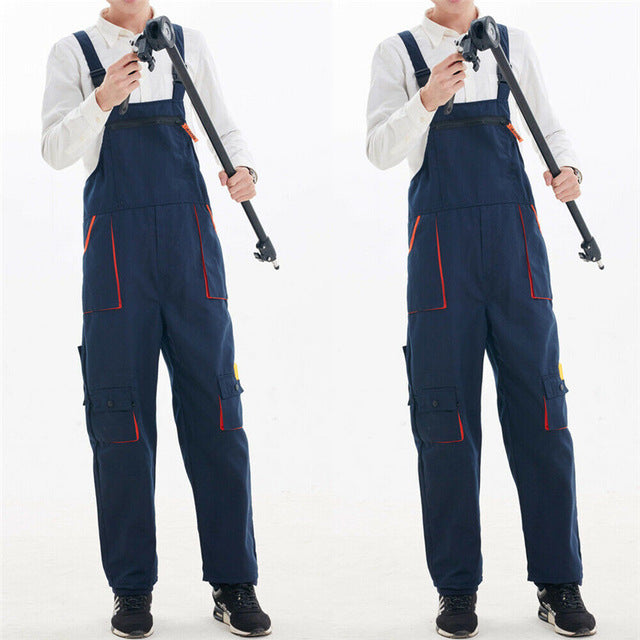 2020 Men's Tooling Bib Heavy Duty Work Jumpsuit Coveralls Overalls Mechanic Indoor House Work wears Male Functional Clothing