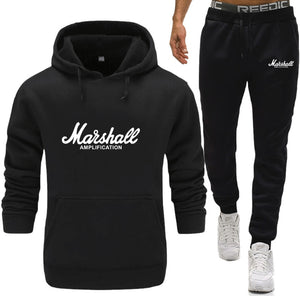 Marshall Sport Suit Hoodie Hooded Men Brand Clothing Casual Cotton Fall / Winter Warm Sweatshirts Men's Casual Tracksuit Costume