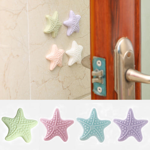 1 Pc Thickening Mute Door Protection Wall Stick with luminous Rubber Handle Lock Protective Pad Home accessories Decor Multi