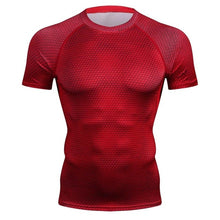 Load image into Gallery viewer, MMA Muscle Men Tracksuit Compression Set T Shirt Men&#39;s Fitness Tights Short Sleeeve Suits Sportswear Gyms Clothing