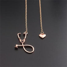 Load image into Gallery viewer, New Stethoscope nurse Necklaces Bracelet Heart 13 Style Pendants Doctors Gifts Jewelry