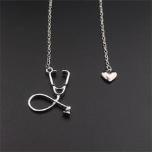 Load image into Gallery viewer, New Stethoscope nurse Necklaces Bracelet Heart 13 Style Pendants Doctors Gifts Jewelry