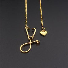 Load image into Gallery viewer, New Stethoscope nurse Necklaces Bracelet Heart 13 Style Pendants Doctors Gifts Jewelry