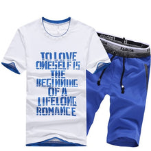 Load image into Gallery viewer, NaranjaSabor Summer Men's Shorts Casual Suits Sportswear Mens Clothing Sets Short Pants Male sweatshirt Boy Fashion Clothing 4XL