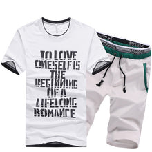 Load image into Gallery viewer, NaranjaSabor Summer Men's Shorts Casual Suits Sportswear Mens Clothing Sets Short Pants Male sweatshirt Boy Fashion Clothing 4XL