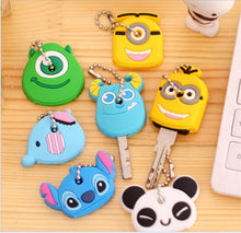 Load image into Gallery viewer, 1pcs cartoon Silicone Protective key Case Cover For key Control Dust Cover Holder Organizer Home Accessories Supplies