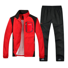 Load image into Gallery viewer, New Men&#39;s Set Spring Autumn Man Sportswear Sporting Suit Casual Sweatsuit Male&#39;s Walking Clothing Tracksuit Set Asia Size L-5XL