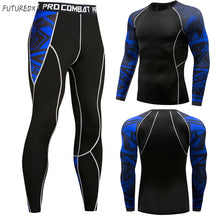 Load image into Gallery viewer, men&#39;s thermal underwear male apparel sets autumn winter warm clothe riding suit quick drying thermo underwear men clothing