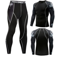 Load image into Gallery viewer, men&#39;s thermal underwear male apparel sets autumn winter warm clothe riding suit quick drying thermo underwear men clothing