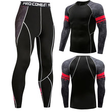 Load image into Gallery viewer, men&#39;s thermal underwear male apparel sets autumn winter warm clothe riding suit quick drying thermo underwear men clothing