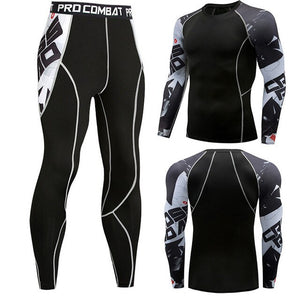 men's thermal underwear male apparel sets autumn winter warm clothe riding suit quick drying thermo underwear men clothing