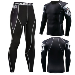 men's thermal underwear male apparel sets autumn winter warm clothe riding suit quick drying thermo underwear men clothing