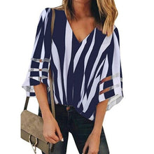 Load image into Gallery viewer, ENXI 8 Color Summer Pregnant Women&#39;s Clothes Maternity Chiffon Blouses Sexy Tops V Neck Casual Shirts Pregnancy Clothing