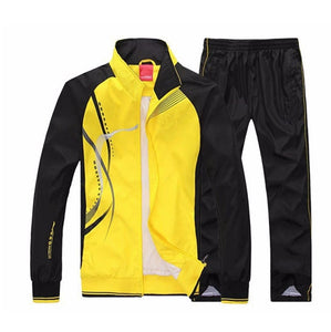 XIYOUNIAO new Men's Set Spring Autumn Men Sportswear 2 Piece Set Sporting Suit Jacket+Pant Sweatsuit Men Clothing Tracksuit Set