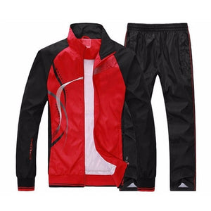 XIYOUNIAO new Men's Set Spring Autumn Men Sportswear 2 Piece Set Sporting Suit Jacket+Pant Sweatsuit Men Clothing Tracksuit Set