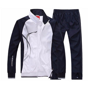 XIYOUNIAO new Men's Set Spring Autumn Men Sportswear 2 Piece Set Sporting Suit Jacket+Pant Sweatsuit Men Clothing Tracksuit Set